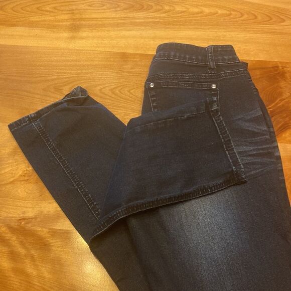 2/$15 T Five jeans dark wash with studs and jewel button - Picture 2 of 6